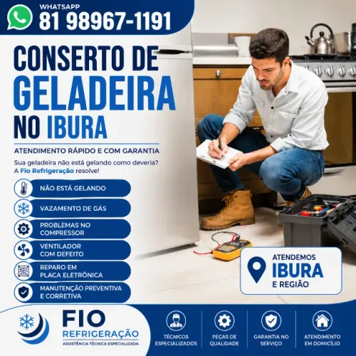 Conserto de Geladeira no Ibura