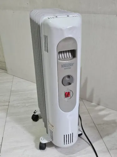 Aquecedor Elétrico À Oleo Mallory Desert 1500w 2 Níveis Branco 127v