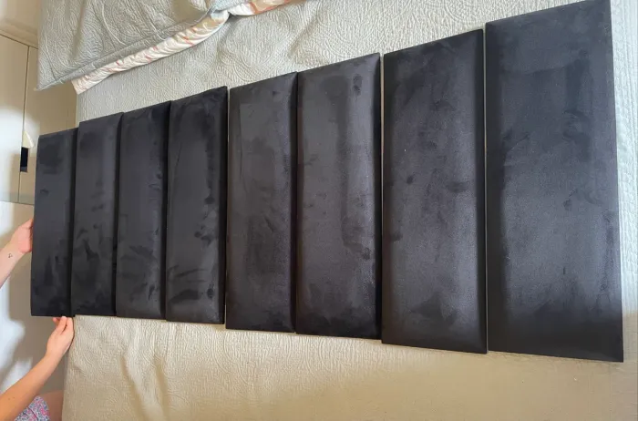 Placas Cabeceira Estofada Cama Queen