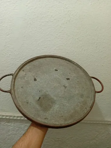 Bandeja de cobre e pedra Sabão 