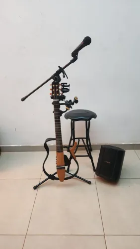 Violao aço silent yamaha