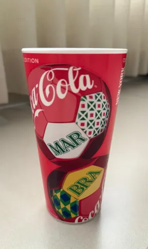 Copo oficial Copa do Mundo FIFA 2026 - jogo Brasil x Marrocos
