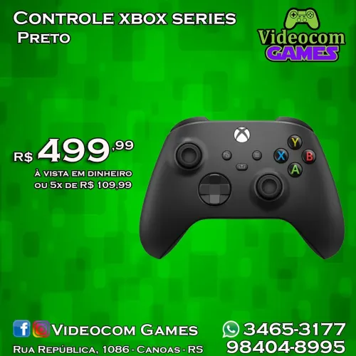 Controle Xbox series preto