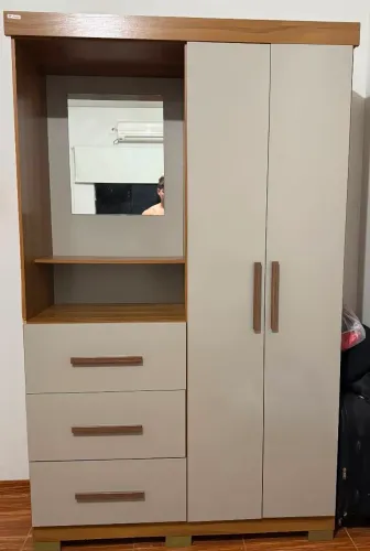 Guarda-roupa Solteiro com Espelho