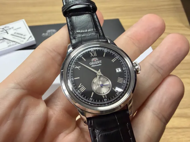Relógio Orient Bambino V2 Small Seconds 38mm Preto