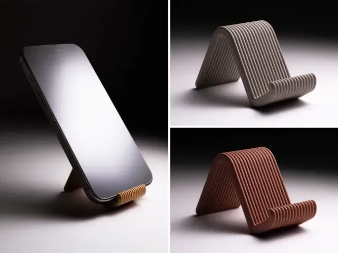Suporte de Celular Compacto 3D | Mini Suporte Portátil para iPhone e Android