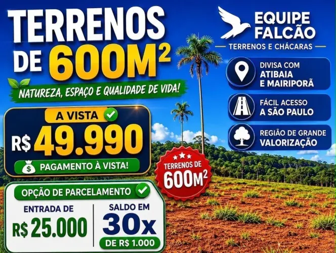 lotes a vende próximo das cachoeiras