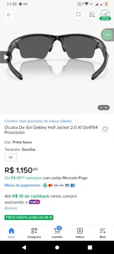 Óculos Oakley jacket 2.0 original 
