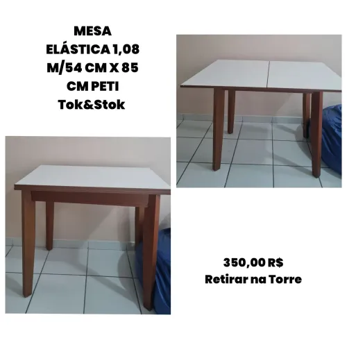 MESA ELÁSTICA 1,08 M/54 CM X 85 CM PETI TOK&STOK