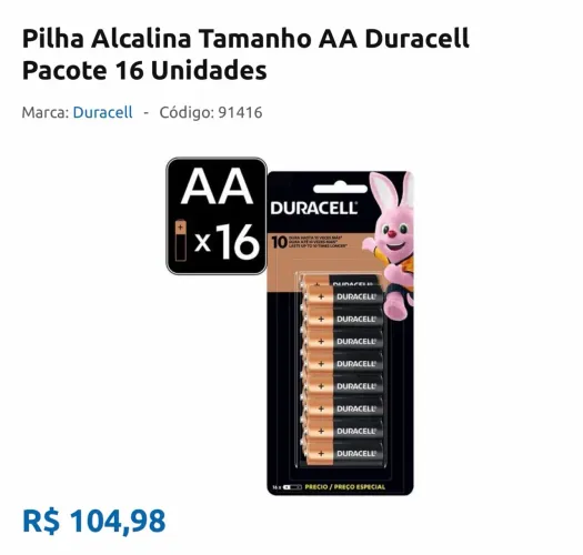 Pilhas 2 A 16 unidades