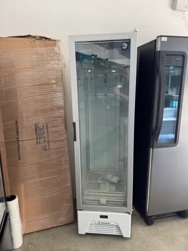Freezer e Expositor Vertical Metalfrio 337 Litros Inverter -18°C a -22°C Branco novo