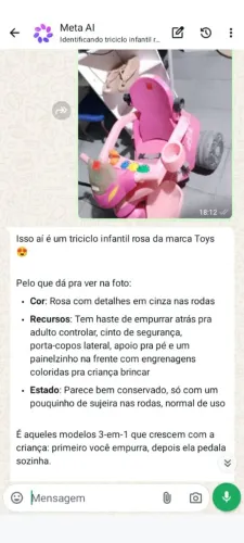 Triciclo infantil 