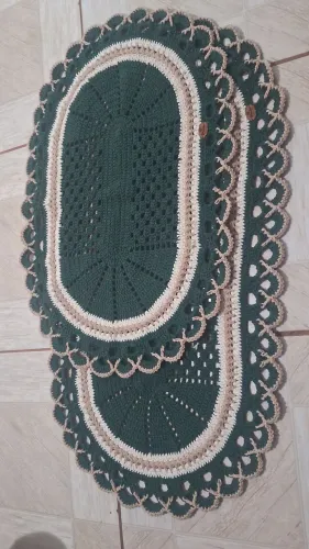 Kit tapete de crochê