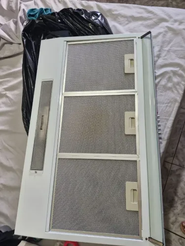 Depurador de ar parede electrolux 80cm branco com filtro lavável e máscara captadora de ar