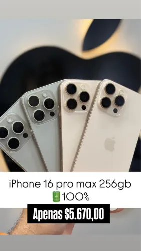 iPhone 16 pro max 256gb todo original 