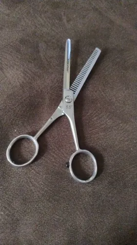 Tesoura dentada fio navalha 