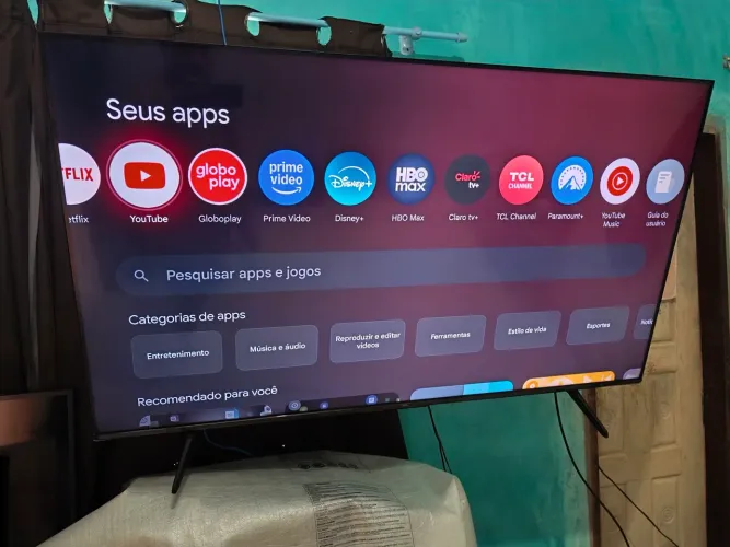 Smart tv tcl 55 polegadas 4k Dolby vision com nota fiscal