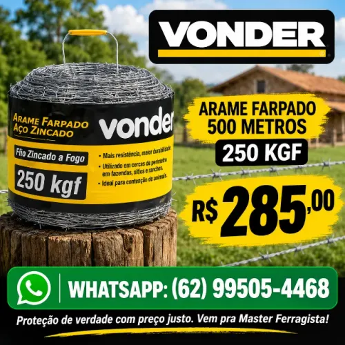 Arame Farpado Vonder 500 metros Anápolis