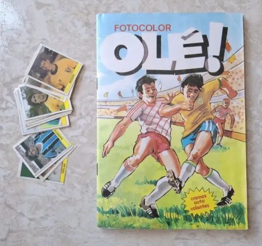 ÁlbumFigurinhas Fotocolor Olé 1986 Incompleto + Figurinhas 