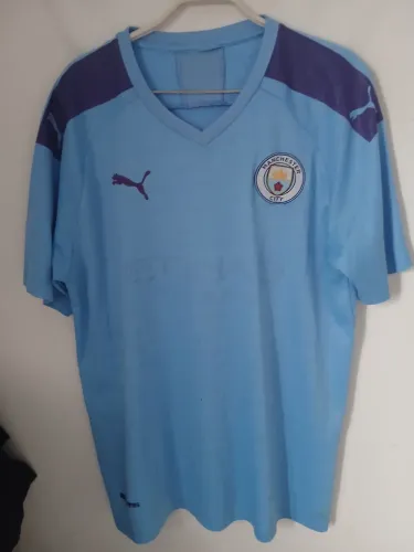 CAMISA MANCHESTER CITY HOME 2019/2020 PUMA ORIGINAL DE ÉPOCA TAMANHO G