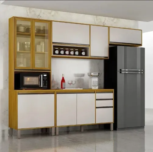 Cozinha Eduarda com Led 100% mdf 