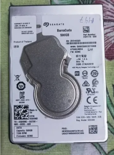 HD Seagate BarraCuda Pro 500GB 2.5" SATA III 7200RPM - ST500LM034