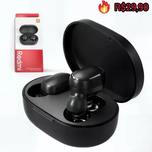Fone de ouvido sem fio Bluetooth
