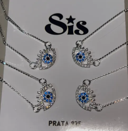 Colar Olho Grego Prata 925