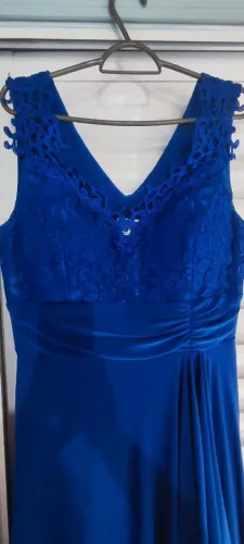 Vestido de festa (madrinha, eventos, formaturas) Azul royal