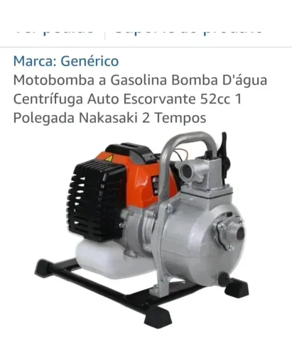 Motobomba à gasolina