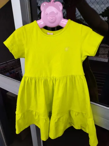 Vestido Infantil Verde 4 anos