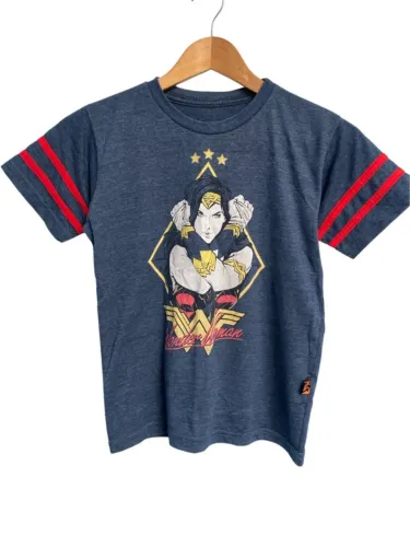 Camiseta Infantil Menina Mulher Maravilha, Tamanho 8