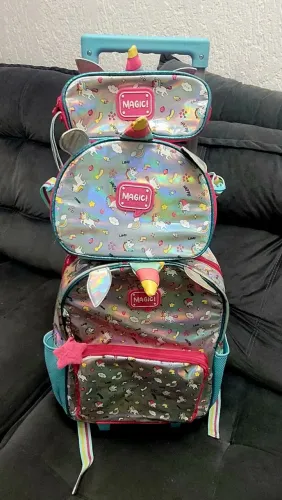 Mochila Infantil-Kit com 3