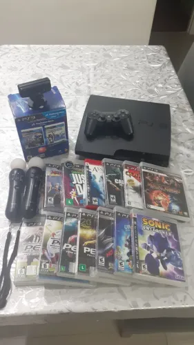 Playstation 3 em excelente estado + Jogos- Diversão Garantida e Ótimo Preço!