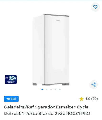 Vende se uma geladeira esmalte cycle defrost 1 porta branco, 293 litros
