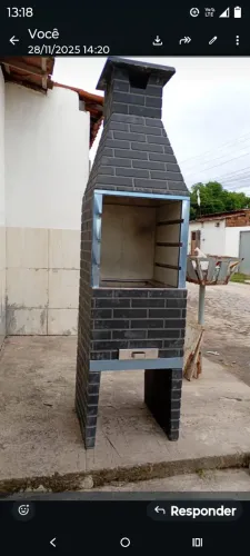 Churrasqueira de tijolo