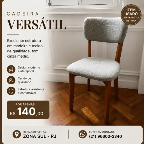 Cadeira versátil