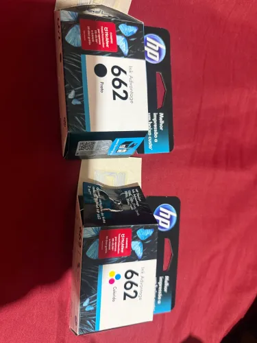 Cartuchos HP 662 preto e colorido