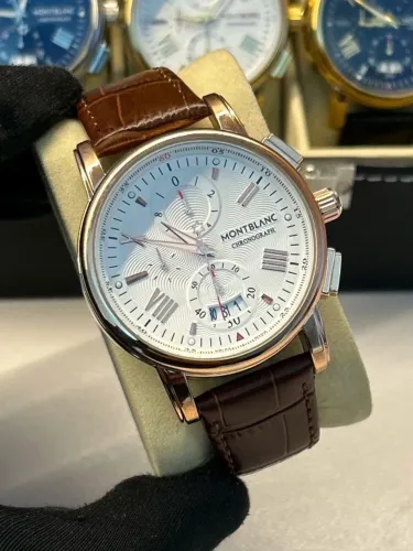 Relógio Montblanc Funcional de couro F555
