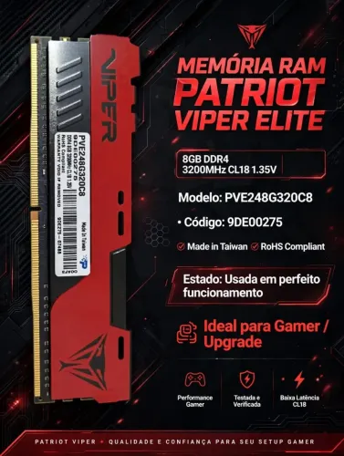 Memória Viper Elite 8GB DDR4