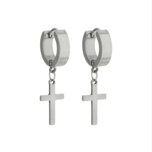 BRINCO ARGOLA CLICK COM CRUZ - 0527567
