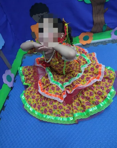 Vestido de quadrilha infantil