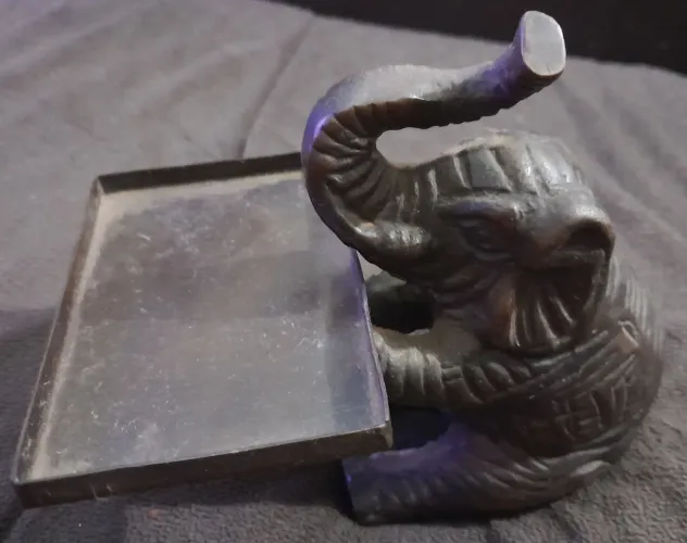 Porta cartão Elefante de Bronze