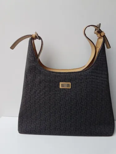 Bolsa baguete com alça de ombro Preta