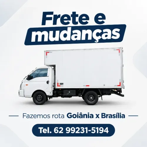 Frete e Mudanças caminhão hr baú fechado
