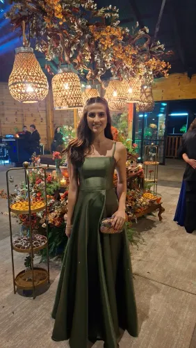 Vestido Verde Oliva Madrinha Tamanho PP