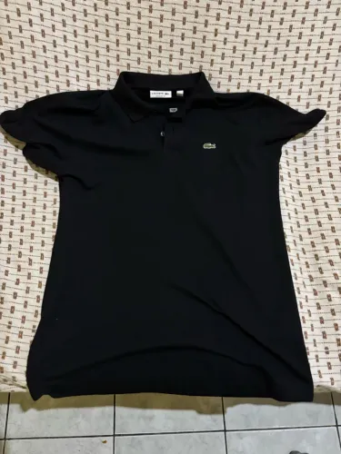 Camiseta polo Lacoste (M) - Preta