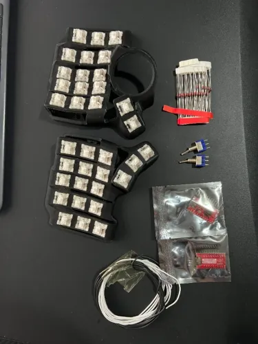 peças teclado split charybdis nano (bastard keyboards)