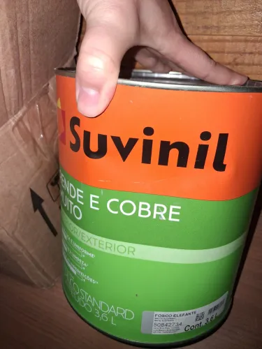 1 lata de Tinta Coral 3,6 COR ELEFANTE **NOVA**