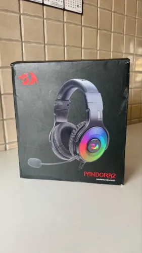 Headset Gamer Redragon Pandora 2 RGB + Caixa - Excelente Estado